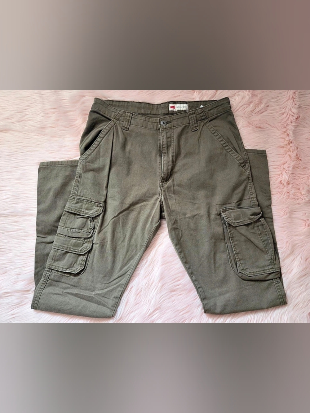 Wrangler Regular Taper Cargo Pants Green Waist 34x32